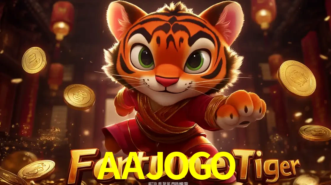 O carismático mascote do jogo de slot Fortune Tiger, um tigre fofo em pose de artes marciais, pronto para trazer sorte e multiplicadores de ganhos no cassino online AAJOGO.